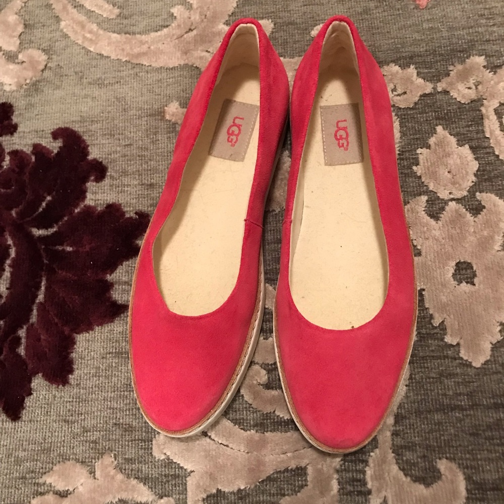 Pink Ugg sneaker flats
